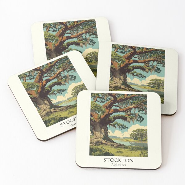 Item preview, Stockton Alabama Ancient Oak Tree Art Print designed and sold by TuncGK.