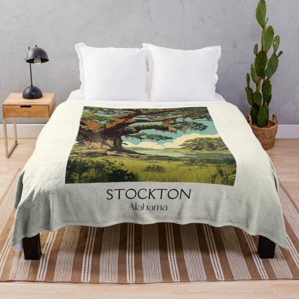 Item preview, Stockton Alabama Ancient Oak Tree Art Print designed and sold by TuncGK.