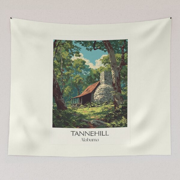 Item preview, Tannehill Alabama Historic Furnace Art Print designed and sold by TuncGK.