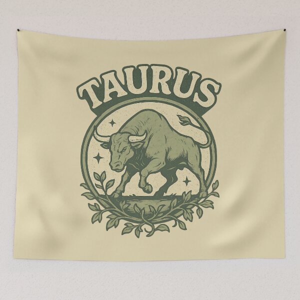 Item preview, Retro Taurus Zodiac Design – Vintage Bull Astrology Art designed and sold by Grav1n.