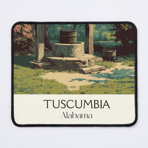 Item preview, Tuscumbia Alabama Historic Spring Art Print designed and sold by TuncGK.
