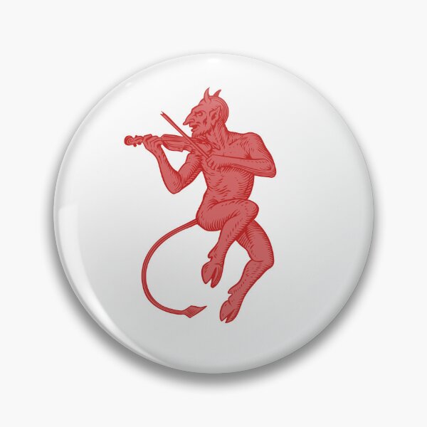 Item preview, Fiddler Devil Woodcut - Red designed and sold by Eversole Design Co..