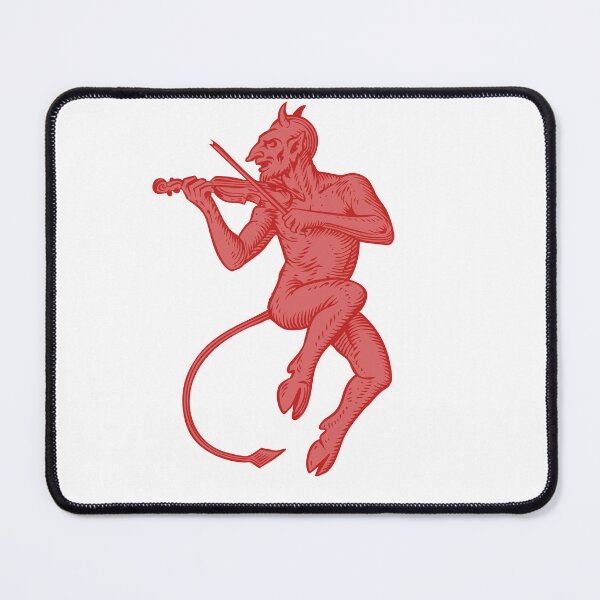 Item preview, Fiddler Devil Woodcut - Red designed and sold by Eversole Design Co..