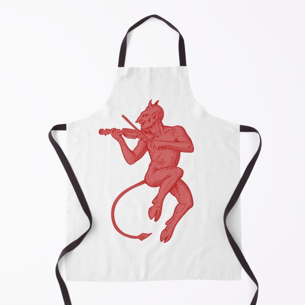 Item preview, Fiddler Devil Woodcut - Red designed and sold by Eversole Design Co..