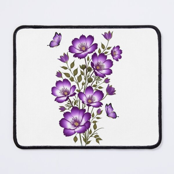 Item preview, Beautiful Purple Flowers and Butterflies designed and sold by CHRIST5000.