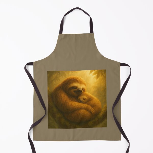 Item preview, Morning Embrace – Sloth and Baby GeoWild Art designed and sold by GeoWild Designs.