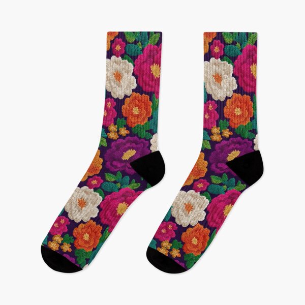 Item preview, Classic Flourishing Floral Embroidered Print For Garden Party designed and sold by RoyalStarsPatts.