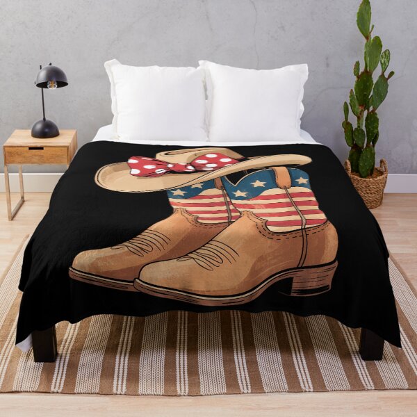 Item preview, Western Cowboy Cowgirl American Flag 4th Of July designed and sold by Sea4Adventures.