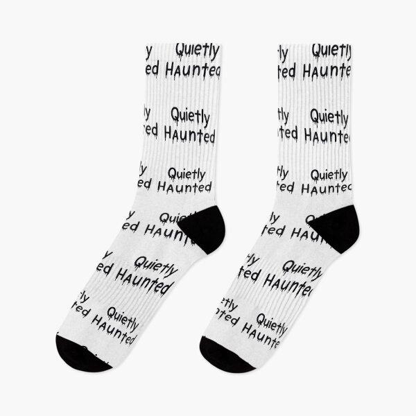 Item preview, Quietly Haunted Aesthetic Sticker – Minimal Spooky Halloween Quote Design designed and sold by SassyArtist9006.