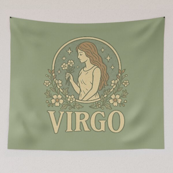 Item preview, Retro Virgo Zodiac Design – Vintage Astrology Artwork designed and sold by Grav1n.