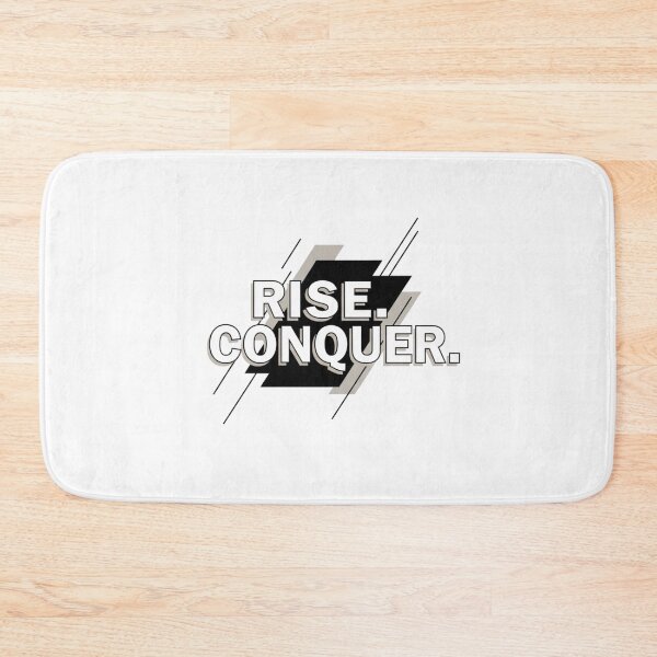 Item preview, Rise. Conquer. – Streetwear & Gym Motivation Quote designed and sold by Happyfreedom.