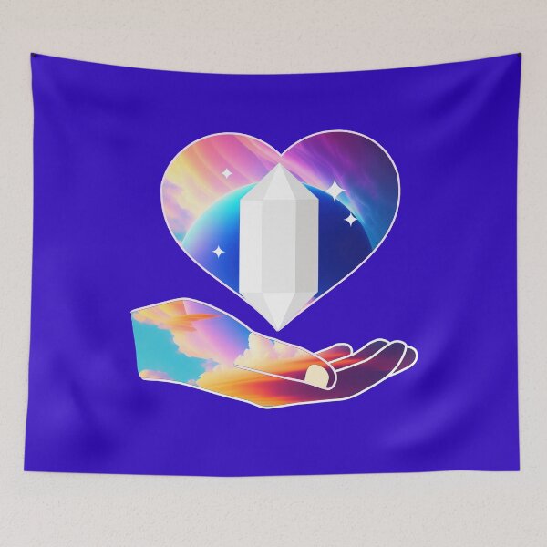 Item preview, Opalite in Heart | Crystal Love Energy Design designed and sold by ArtsyExplorer.
