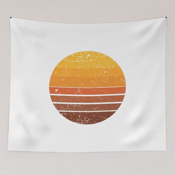 Item preview, Distressed Sunset Circle in 70s Earth Tones designed and sold by dianadouri.
