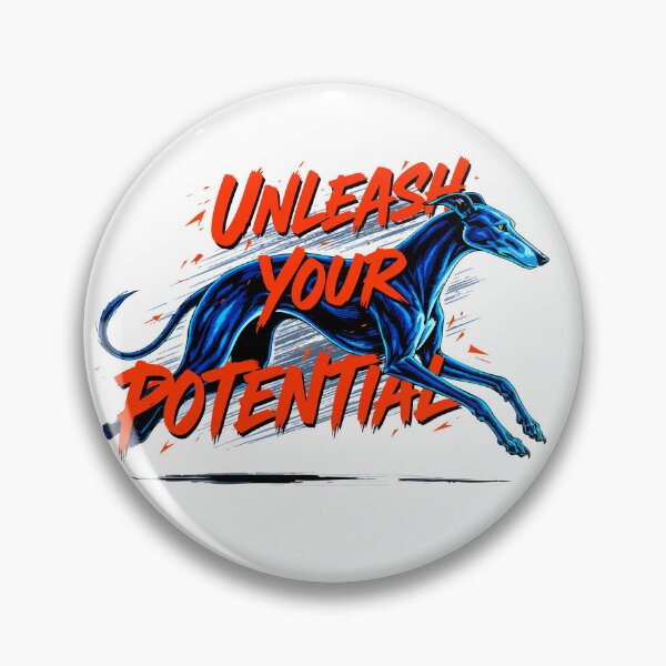Item preview, Unleash Your Potential Energetic greyhound mid-stride  designed and sold by Tong4130.