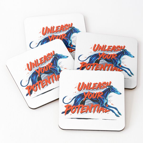 Item preview, Unleash Your Potential Energetic greyhound mid-stride  designed and sold by Tong4130.