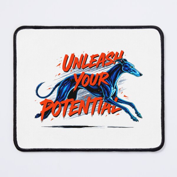 Item preview, Unleash Your Potential Energetic greyhound mid-stride designed and sold by Tong4130.
