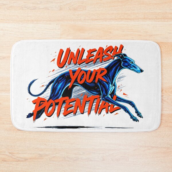 Item preview, Unleash Your Potential Energetic greyhound mid-stride  designed and sold by Tong4130.