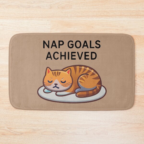 Item preview, Nap Goals Achieved – Sleepy Cat designed and sold by Bly.pix.