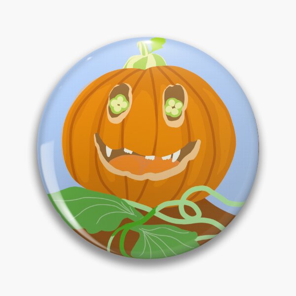 Item preview, Smiling spooky pumpkin with leaves illustration designed and sold by Amalus-files.