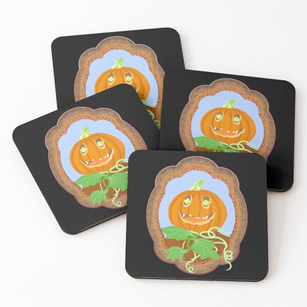 Item preview, Smiling spooky pumpkin with leaves illustration designed and sold by Amalus-files.