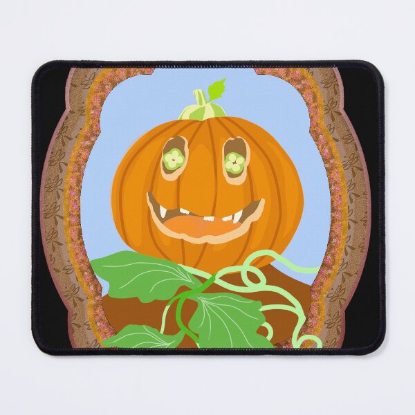 Item preview, Smiling spooky pumpkin with leaves illustration designed and sold by Amalus-files.