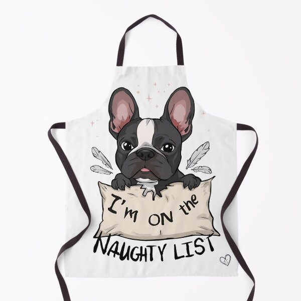 Item preview, French Bulldog Christmas Naughty List designed and sold by eslovable.