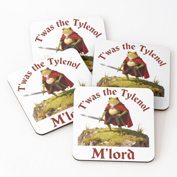 Item preview, Twas the Tylenol M'lord Funny Frog Liberal Meme designed and sold by liora1pastel.