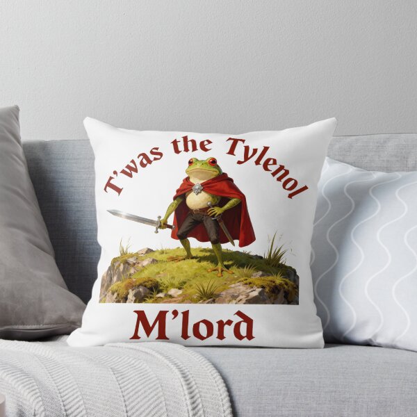 Item preview, Twas the Tylenol M'lord Funny Frog Liberal Meme designed and sold by liora1pastel.