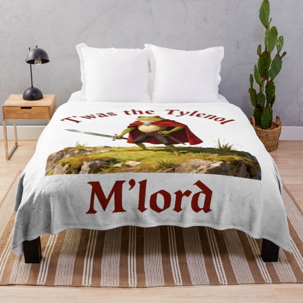 Item preview, Twas the Tylenol M'lord Funny Frog Liberal Meme designed and sold by liora1pastel.