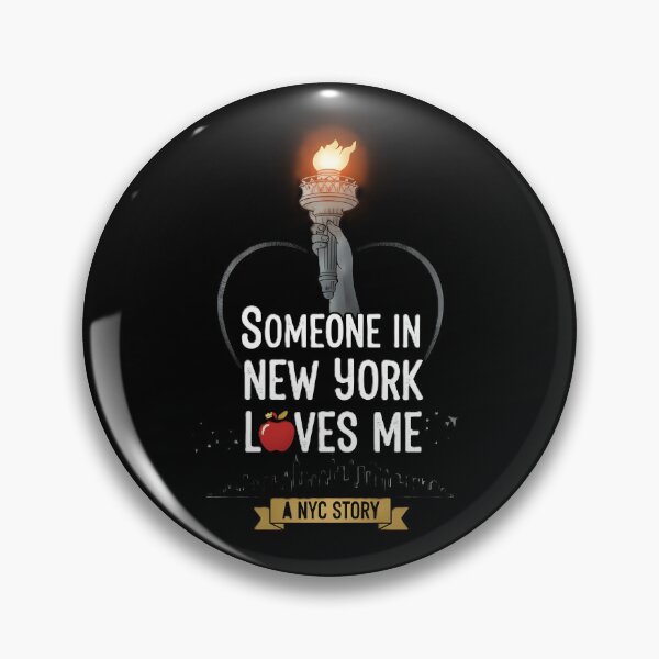 Item preview, A NYC Story: Someone In New York Loves Me - Liberty Torch & Big Apple Love designed and sold by DMNindustries.
