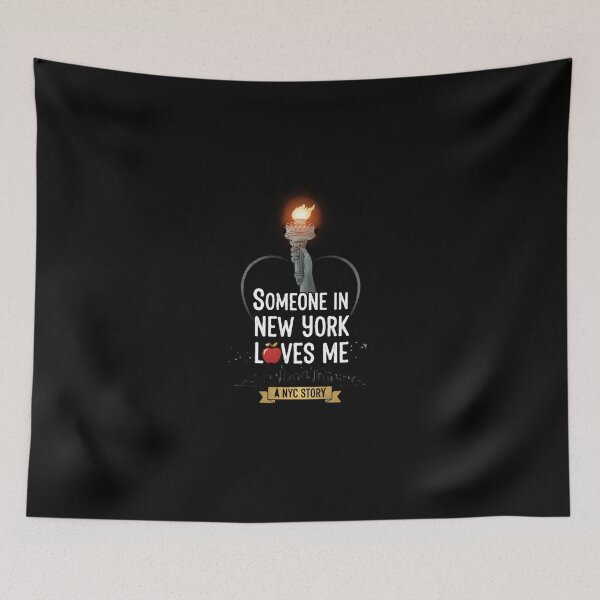 Item preview, A NYC Story: Someone In New York Loves Me - Liberty Torch & Big Apple Love designed and sold by DMNindustries.