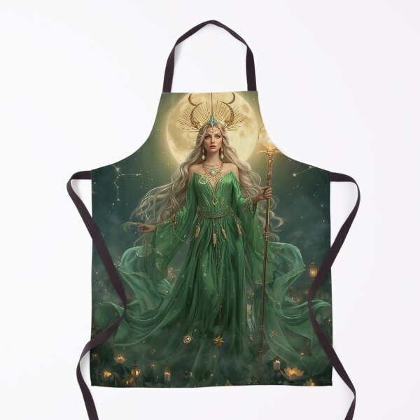 Item preview, Emerald Celestial Goddess – Fantasy Moonlight Queen of Stars and Constellations designed and sold by MissSaylor.