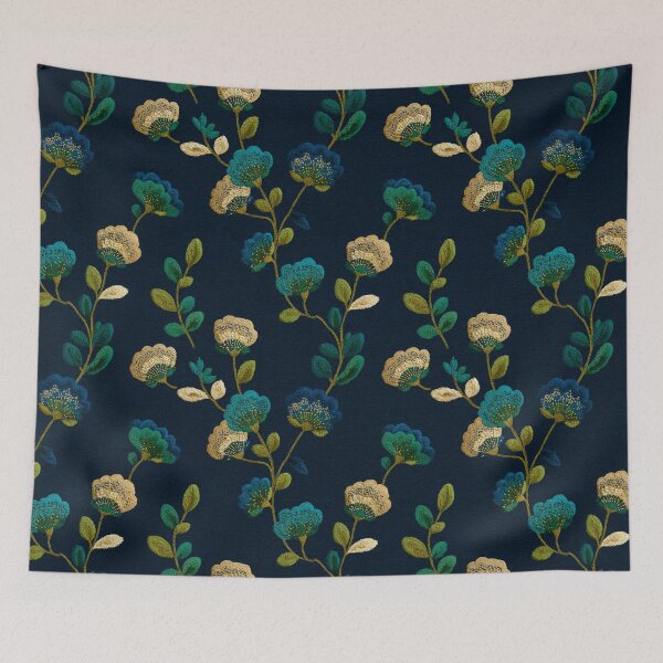 Item preview, Bold Fresh Floral Embroidered Pattern For Wedding Celebration designed and sold by RoyalStarsPatts.