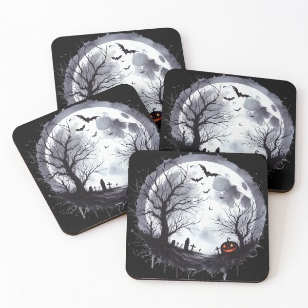 Item preview, Haunted Moonlit Graveyard – Spooky Halloween Night Art designed and sold by DirtyDishCloth.
