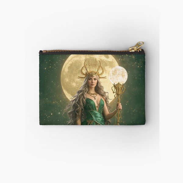 Item preview, Moonlit Emerald Goddess – Celestial Fantasy Queen of Light and Stars designed and sold by MissSaylor.