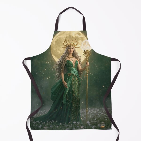 Item preview, Moonlit Emerald Goddess – Celestial Fantasy Queen of Light and Stars designed and sold by MissSaylor.