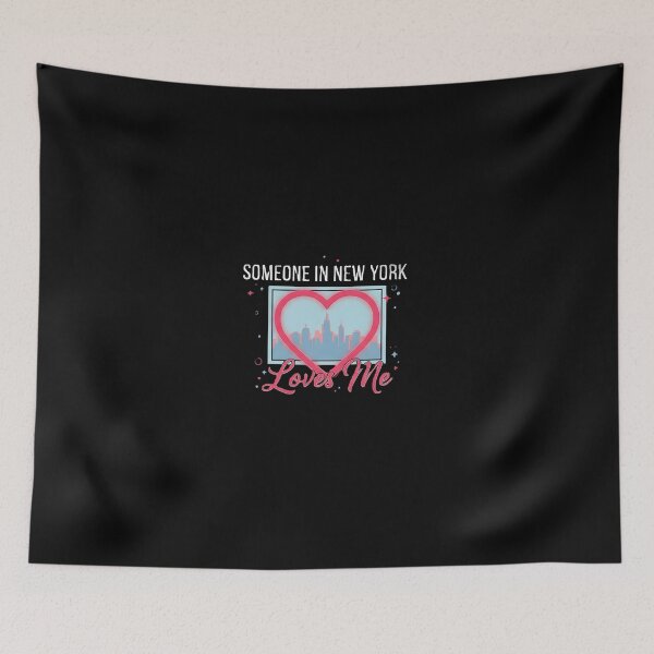 Item preview, Someone In New York Loves Me - Pastel Skyline Heart Window Design designed and sold by DMNindustries.
