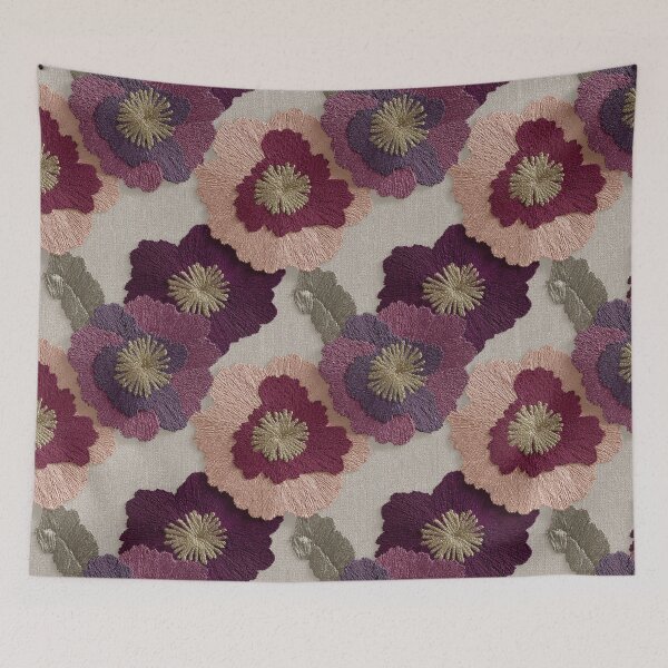 Item preview, Bold Wild Floral Embroidered Pattern For Retirement Gift designed and sold by RoyalStarsPatts.