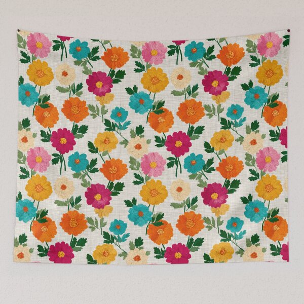 Item preview, Classic Blooming Floral Embroidery For Bridesmaid Gift designed and sold by RoyalStarsPatts.