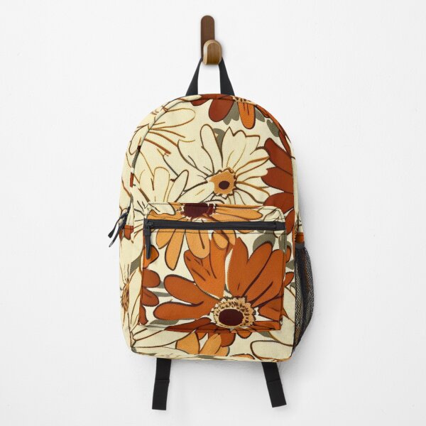 Item preview, Retro 70s Daisy Floral Pattern – Warm Boho Vintage Flower Power Design designed and sold by SaadArtCo.