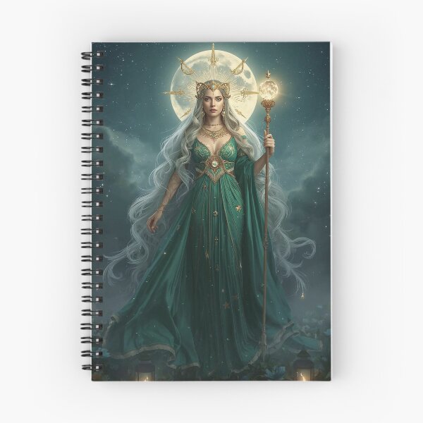 Item preview, Emerald Moon Goddess – Dark Celestial Queen of Stars and Secrets designed and sold by MissSaylor.