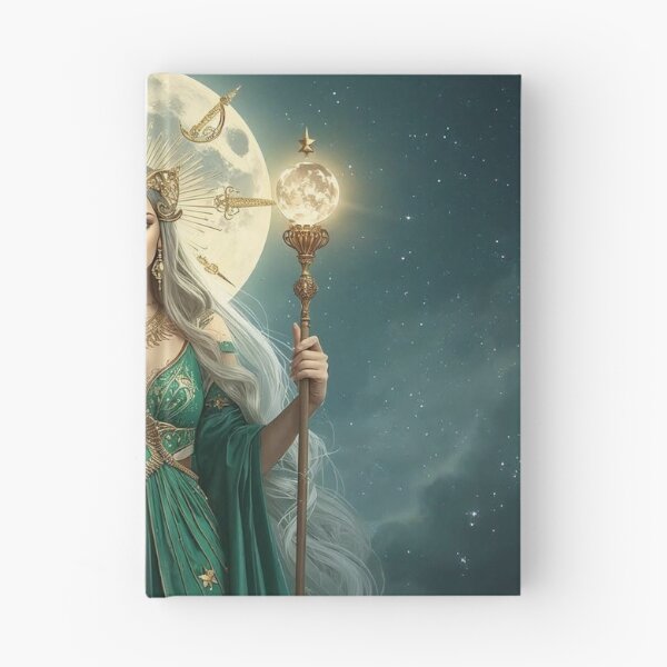 Item preview, Emerald Moon Goddess – Dark Celestial Queen of Stars and Secrets designed and sold by MissSaylor.