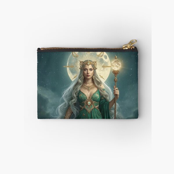 Item preview, Emerald Moon Goddess – Dark Celestial Queen of Stars and Secrets designed and sold by MissSaylor.