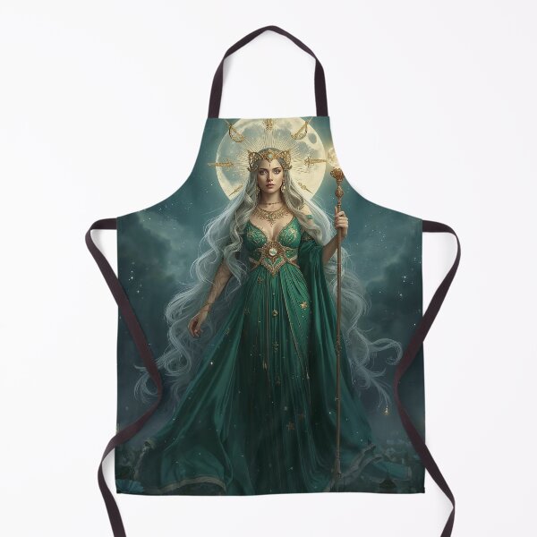 Item preview, Emerald Moon Goddess – Dark Celestial Queen of Stars and Secrets designed and sold by MissSaylor.