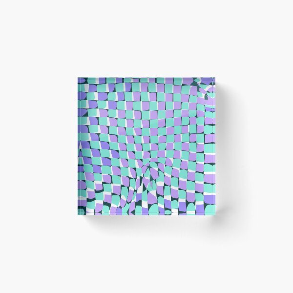 Item preview, Wavy Checkerboard Optical Illusion designed and sold by weirdfishes123.