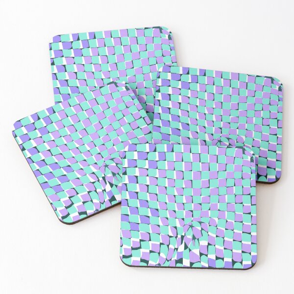 Item preview, Wavy Checkerboard Optical Illusion designed and sold by weirdfishes123.