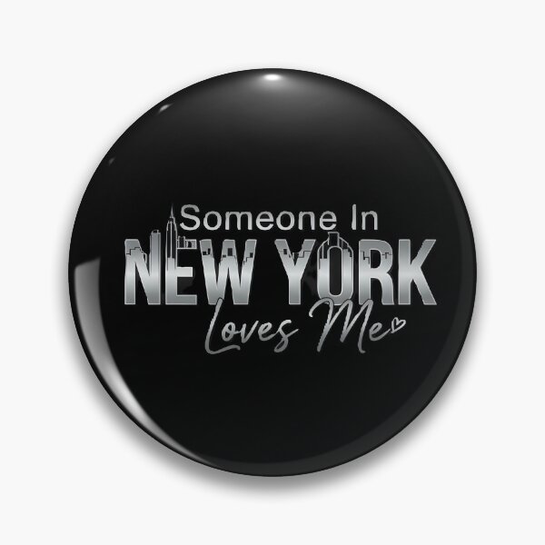 Item preview, Someone In New York Loves Me - Sleek Chrome Metallic NYC Design designed and sold by DMNindustries.