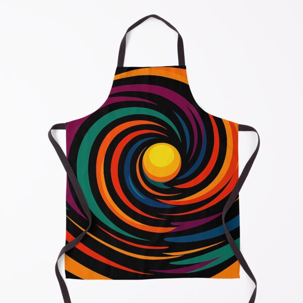 Item preview, Vibrant Rainbow Spiral Sunburst - Abstract Colorful Vortex Art with Neon Flame Streaks designed and sold by AnTartstudios.