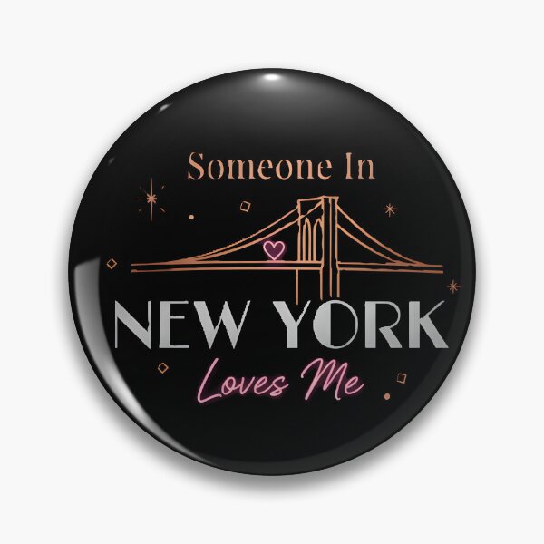 Item preview, Someone In New York Loves Me - Rose Gold Bridge & Metallic Lettering designed and sold by DMNindustries.