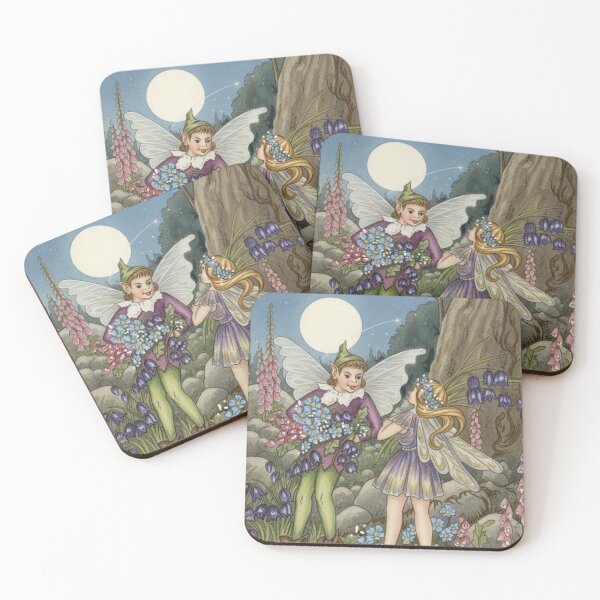 Item preview,  Faeries Gathering flowers by moonlight designed and sold by Faerieglen.